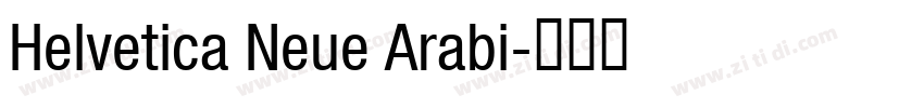 Helvetica Neue Arabi字体转换